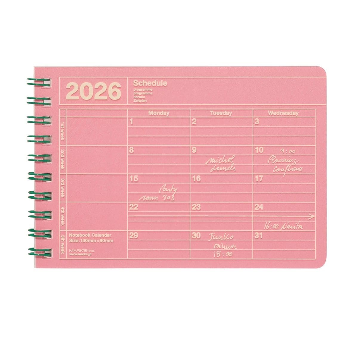 Amazon.co.jp: 手帳 2026 スケジュール帳 2026年1月始まり 月間